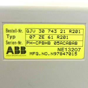 CPU Original Nuevo de Marca 07 61 R201 Número de Pieza GJV 30 743 21 B para PLC, Amplia Experiencia Técnica con Mantenimiento Industrial Sólido - Product Image 4