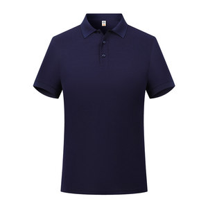 Polo uni à manches courtes en coton respirant pour usage quotidien - Product Image 4