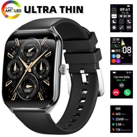 Reloj Inteligente Ultrafino MT61 para Hombre, Reloj Deportivo AMOLED con Llamadas Bluetooth, Batería de Larga Duración, Resistente al Agua IP67