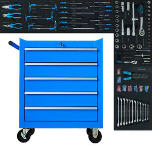 Hot Sell OEM/ODM/OBM Red Black Blue <b>Rolling</b> <b>Tool</b> Cabinet Small Workshop Drawers Drawer Toolbox Lockable Waterproof Anti-Theft - Product Image 4