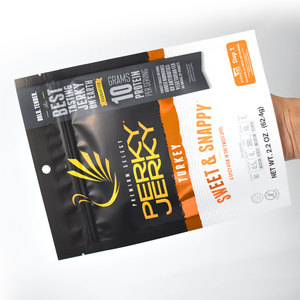 Vente en gros <span class=keywords><strong>de</strong></span> bûches personnalisées <span class=keywords><strong>de</strong></span> qualité alimentaire 2.2 oz 52.4g Sac plat brillant mat métallique avec trou rond - Product Image 4