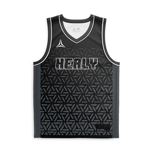 Camiseta de Baloncesto Healy 2026, Nueva, sin Mangas, Cuello en V, Malla Transpirable, Estampado Geométrico Sublimado, Ropa Deportiva para Hombre - Product Image 1