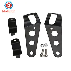 Piezas de motocicleta, soporte de faro delantero modificado para motocicleta para Harley Prince, soporte de Faro de aleación de aluminio - Product Image 1