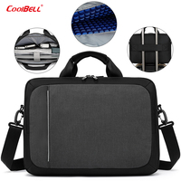 CoolBELL Sac pour ordinateur portable 15 pouces en polyester imperméable, décontracté et fin, idéal pour le bureau et les documents, mallette portable pour hommes – Meilleure vente