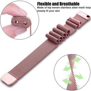 Bandas de lujo Milanese de acero inoxidable para <span class=keywords><strong>Samsung</strong></span> Galaxy Watch Mujeres Hombres <span class=keywords><strong>Fit</strong></span> 3 Bandas - Product Image 2