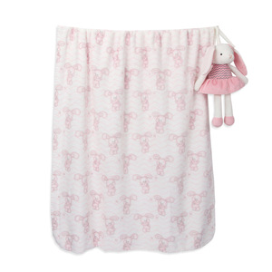 Động vật bé sang trọng chăn + làm dịu âm nhạc búp bê đặt mùa hè chăn mỏng quà tặng sơ sinh - Product Image 4