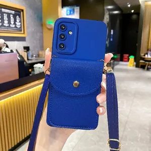 A 15 25 35 Crossbody Card Slot Bag Holder Case Pour <span class=keywords><strong>Samsung</strong></span> Galaxy A15 A25 A35 A55 A05s A14 A54 M54 Cord Silicone Cover S24 Plus - Product Image 5
