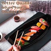 Barquettes à sushi jetables avec couvercle, barquette à sushi, récipient alimentaire à emporter, barquette d'emballage, contenants