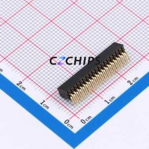 X1321FR-2x19-C43D24 Pin Socket Bent Lead Through Hole,P=1.27mm Connector 2x19P 1.27mm 1.27mm Square Hole - Product Image 2