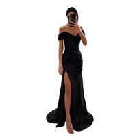 Robe décontractée pour femme, nouvelle collection été, style transfrontalier euro-américain, unie, respirante, à sequins, taille naturelle, idéale pour les fêtes