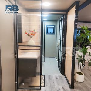 20ft Vouw Kleine Stacaravan <span class=keywords><strong>2</strong></span> 3 4 Slaapkamer Luxe Hotel Kantoor Klein Draagbaar Uitbreidbaar Containerhuis Met Toilet - Product Image 4