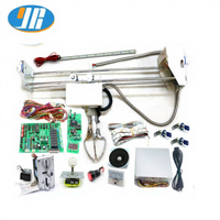 Kit de machine de grue bricolage de haute qualité jeux d'arcade à pièces avec bouton d'accepteur de pièce d'alimentation de faisceau de fils de carte PCB