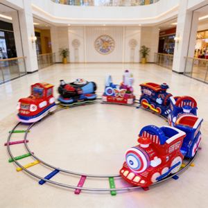 Train musical à thème avec ensemble de rails et bandes sonores personnalisées pour une ambiance immersive au parc de jeux - Product Image 1