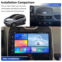 2 Din Android Radio Audio Stereo Panel Car DVD Player Touch Screen Navigator pour Renault CLIO 2013-2015 Garantie 1 an