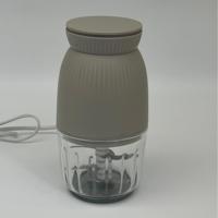 Robot culinaire électrique multifonctionnel en verre pour usage domestique, capacité 0,3 L, 4 lames, hachoir et moulin à viande