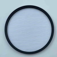 Filtre anamorphique OME à rayures bleues pour objectif d'appareil photo - Effets de flares cinématiques et lignes horizontales, verre optique, cadre en aluminium, étanche