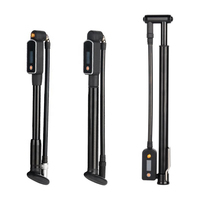Pompe à vélo électrique numérique mini portable haute pression 320 PSI en alliage d'aluminium pour valves Schrader/Presta