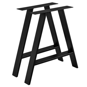 Patas de mesa de comedor de Metal resistente MBQQ decoración rústica 28 \ "altura 35 \" tubo cuadrado ancho patas modernas industriales patas de muebles - Product Image 3