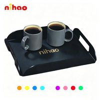 Plateau de service rectangulaire en métal NIHAO pour les entreprises de restauration, les chaînes de restaurants et les achats hôteliers