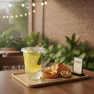 Gobelets en plastique transparent PET jetables de 16 oz (98 mm) avec couvercles pour thé au lait à bulles, café, boissons froides - Product Image 2