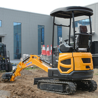 Livraison Gratuite Nouveau 2026 Mini-Excavatrice Multifonctionnelle 2T Diesel EPA sur Chenilles pour Usage Agricole et Domestique avec Accessoires