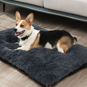 Alas Tidur Anjing Mewah Anti-Slip Berbentuk Persegi Panjang, Lembut, dan Nyaman, Dapat Dicuci, untuk Musim Dingin, Kemasan Karton - Product Image 3