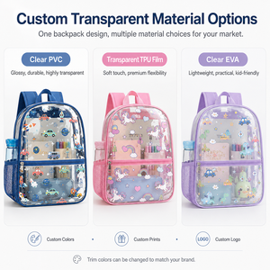 Zaino Trasparente in PVC <span class=keywords><strong>Unicorno</strong></span> 2026 Hot Sale, Approvato per lo Stadio, Borsa Scolastica Trasparente per Ragazze e Bambini, Impermeabile, Logo Personalizzabile - Product Image 2