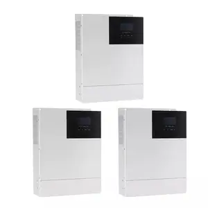 24V 48V on off grid hybrid MPPT 3KW 5KW inverter solare onda sinusoidale pura integrata nel controller solare MPPT con convertitore 100A