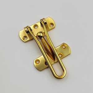 Cerradura de puerta de hotel de seguridad de material de aleación de zinc Satén Oro hebilla portero perno satén - Product Image 6