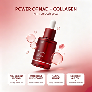 เซรั่มครีมบำรุงผิวหน้าสารสกัดคอลลาเจนผสม NAD+ ช่วยให้ผิวเรียบเนียน ชุ่มชื้น กระจ่างใส OEM - Product Image 2