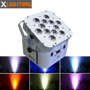 12*18 wát rgbaw uv 6in1 không dây dmx năng lượng mặt trời led <span class=keywords><strong>uplights</strong></span> với sạc trường hợp chuyến bay - Product Image 1