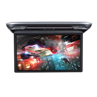 Écran de voiture Android pliable manuel de 21,5 pouces, écran de plafond rabattable, moniteur de toit de voiture pour camping-car, SUV, MVP
