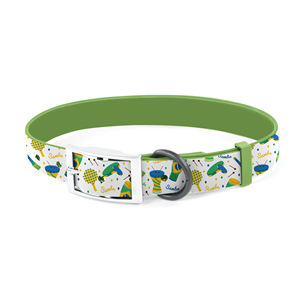 <span class=keywords><strong>Collar</strong></span> de Goma para Mascotas, <span class=keywords><strong>Collar</strong></span> de Perro Personalizado de Lujo, Diseño en PVC Impermeable, Colorido, Ajustable, con Recubrimiento de Tela, para Fútbol - Product Image 2