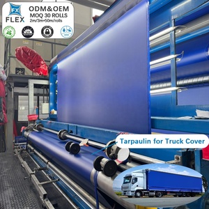 Lona de PVC Tejida FLFX, Lona Impermeable Resistente para Camiones, Tamaño Personalizado, Cubierta para Remolques de Peso Medio, Industrial - Product Image 1