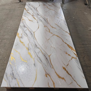 Flash Sale Alternative Laminas de PVC Tipo Marmol PVC Marmol Decora tivo Carbon Schiefer Marmor Wand paneel Board PVC UV Marmorplatte - Product Image 4