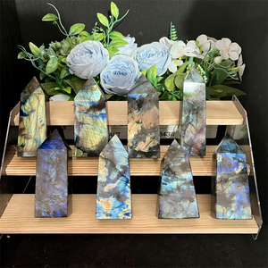Tour en obélisque de <span class=keywords><strong>labradorite</strong></span> polie de haute qualité pour la décoration et la lithothérapie – Tendance mode - Product Image 3