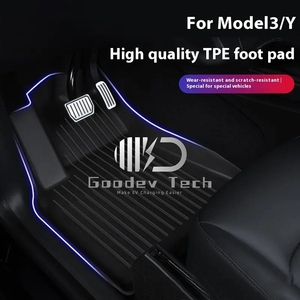 Tapis de sol de voiture en TPE personnalisés 3D tout temps 2022-2024 Tesla Model Y 3 Tapis de coffre Accessoires - Product Image 2