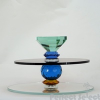 Premium kristallen glazen gebakbord, elegante fruitpresentatiehouder, uniek cadeau voor thuis