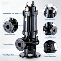 Pompa Limbah Submersible Tekanan Tinggi Suhu Tinggi 380V 100C Pompa Drainase Sentrifugal Air Panas untuk Spa Aromaterapi OEM