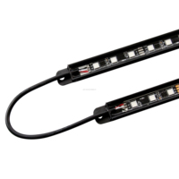 Kit d'éclairage intelligent pour châssis de véhicule, éclairage sous châssis RGB+IC DC12V pour contrôle à distance/application, étanche IP65, aluminium LED