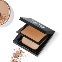 Poudre compacte mate bon marché du fabricant 12 couleurs poudre pressée de marque privée poudre de maquillage
