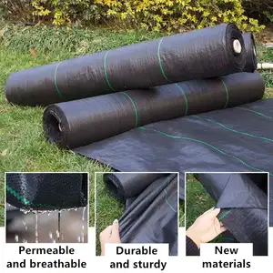 Pp Plastic Sheet Weed Blocker Barrier Fabric Agricultural Woven Anti Uv Stop Grass Growing Control Ground Grass Cover Weed Mat