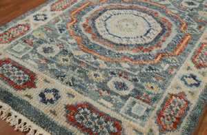 Handmade Oushak Indian 8ft Runner Rug New Oriental Hallway Carpet for Living Room Prayer Camping Travel Picnic 3x8 Customizable - Product Image 4