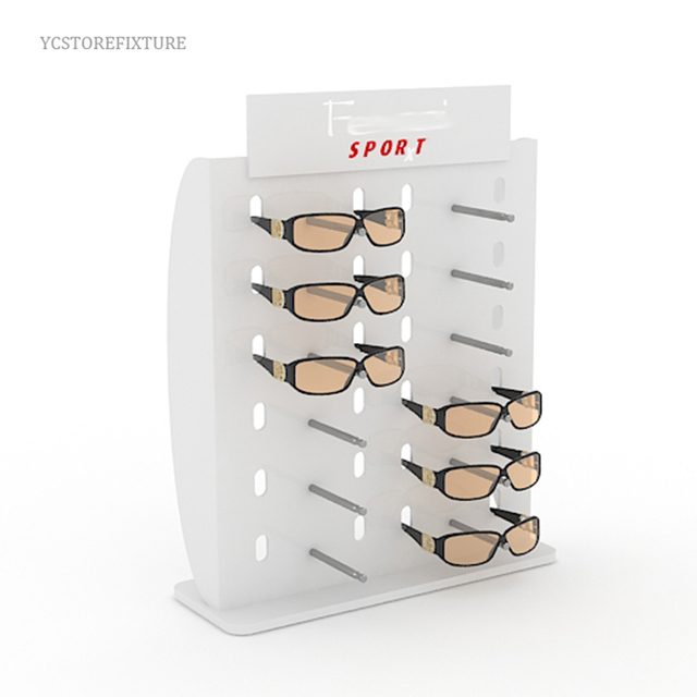 Optical Retail Store Counter Top Acrylic Sunglasses Display Stand Eyewear