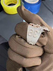 แหวนทังสเตนประดับเพชรโมอิสซาไนต์ VVS แบบวินเทจสำหรับทุกเพศ  สามารถปรับแต่งสีและโลโก้ได้ - Product Image 3