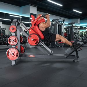 Máquina de Sentadillas Inclinadas con Carga de Discos, Máquina de Hack Squat, Prensa de Piernas, Equipo de Gimnasio Comercial, Ajustable, Resistente, Capacidad de 200 kg - Product Image 1