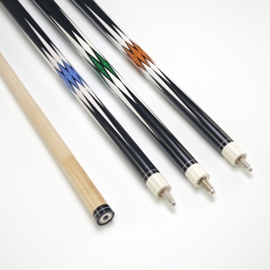 Queue de billard de qualité supérieure en bois d'érable canadien, design diamant, 1/2 articulée, 57 pouces, pointe de 13 mm, 2 pièces - Product Image 2