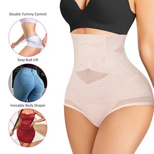 Culottes de compression à double contrôle du ventre, sexy, effet lifting des fesses, <span class=keywords><strong>invisible</strong></span>, body shaper pour femmes, ventre plat, <span class=keywords><strong>gaine</strong></span> <span class=keywords><strong>amincissante</strong></span> - Product Image 1