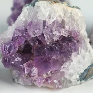 Kualitas Tinggi Brazilian Amethyst Geodes Kristal Penyembuhan Amethyst Cluster Geode