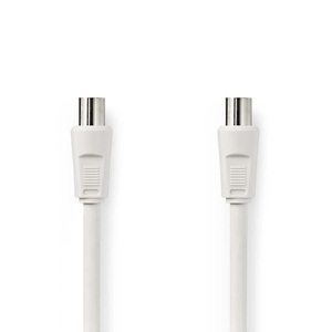 Cable Coaxial IEC Macho a Hembra de 1.5m Blanco para Conexión de Audio y Video - Product Image 1
